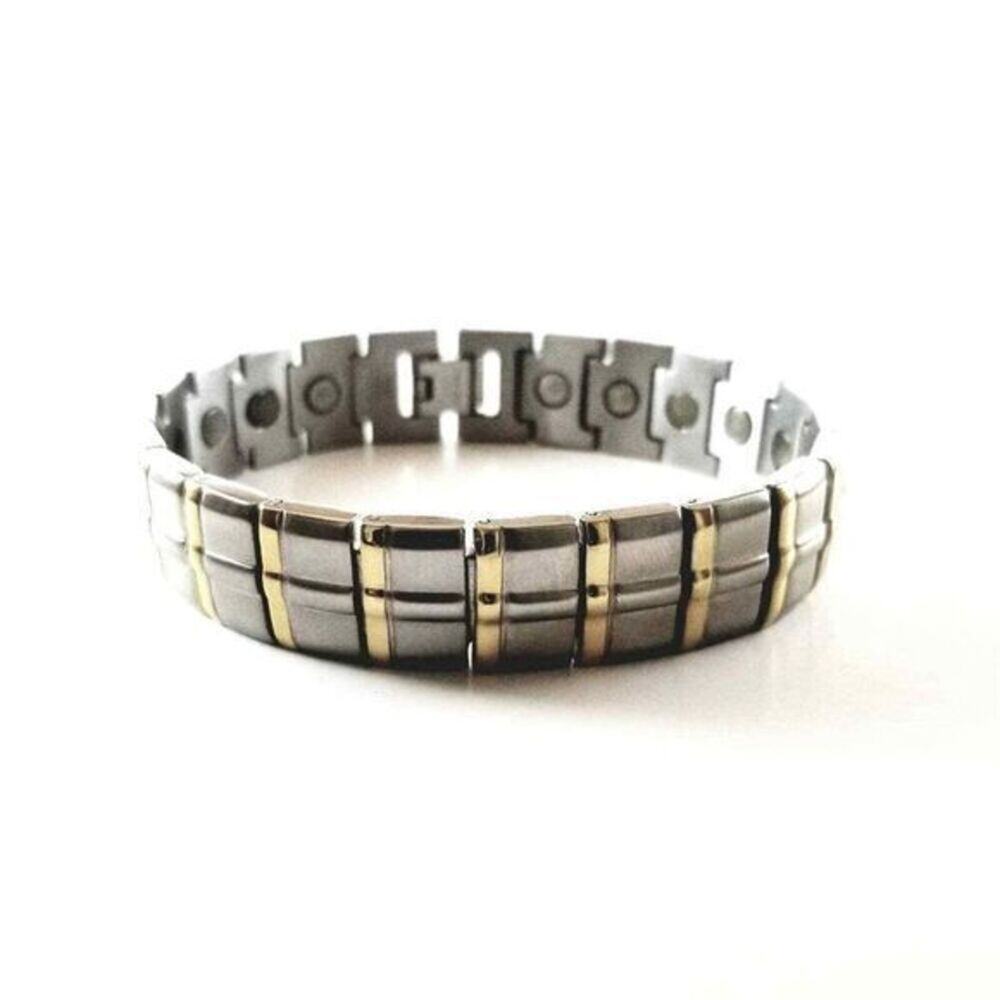 Men’s New 316L stainless steel magnetic bracelet hypoallergenic 8.5 Inches